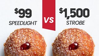 Speedlight vs Studio Strobe  Food Photography [upl. by Lehcear]