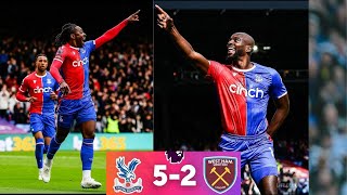 Crystal Palace vs West Ham 52 EPL highlights 2024  Olise goal  Eze goal  Mateta goal [upl. by Aicenert872]