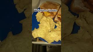 Salmon Burger w Cheese Toasted Wheat Bread amp Tortilla Chips weightlossjourney weightloss foodie [upl. by Ylevol594]