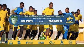 Live 10e Journée Ligue1Sn 20232024 CASA SPORTS vs TEUNGUETH FC [upl. by Ssyla]