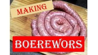 Making Boerewors [upl. by Azile]