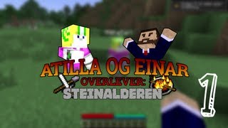 Atilla og Einar overlever Steinalderen  Episode 1  TerraFirmaCraft på norsk [upl. by Adnofal]