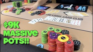 Rivering Full House And Getting Paid BIIIIGGGG Massive Pots and Massive Win Poker Vlog Ep 243 [upl. by Olracnaig510]