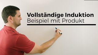 Vollständige Induktion Beispiel mit Produkt Mathehilfe online Analysis  Mathe by Daniel Jung [upl. by Mcmath]