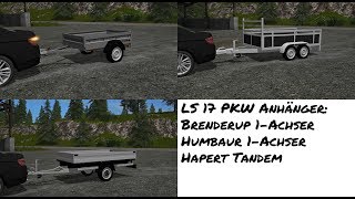 PKW Anhänger Brenderup Humbaur Hapert Modvorstellung LS 17 [upl. by Modla]