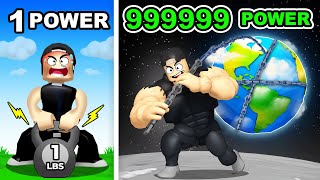 Becoming The Strongest Player in Strongman Simulator Roblox [upl. by Nosinned312]