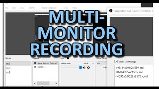 Screen recording on multiple monitors that follows the cursor OBS [upl. by Aylsworth]