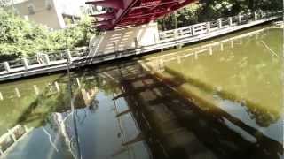 Bass Fishing at the Manayunk Canal in Philadelphia 91212 [upl. by Allerim96]