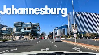 Driving through Sandton Unveiling the Lively Streets and Landmarks of Johannesburg [upl. by Anzovin]