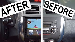 How to INSTALL an ANDROID head unit into your CAR  Seicane head unit REVIEW [upl. by Mckeon793]