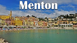 French Riviera 🇫🇷 FRANCE  Walking Tour 4K  Walk in Menton  July 2024 [upl. by Dorsy]