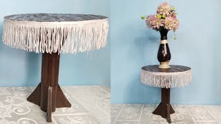 How to make Side Table from Cardboard  DIY Easy Side Table using Cardboard and Ice Cream Sticks [upl. by Adaynek152]