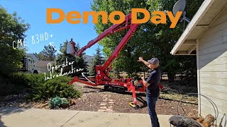 Demo Day w General Tree Service  FMI Equipment [upl. by Sirak682]