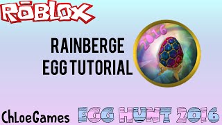 ROBLOX Egg Hunt 2016  RAINBERGE EGG [upl. by Cathryn]