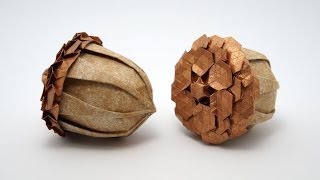 Origami Acorn Beth Johnson  Spread Hex Tessellation Eric Gjerde [upl. by Hafital]