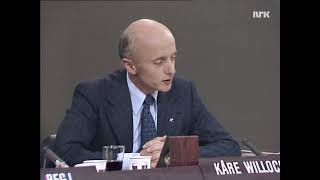 Partilederdebatt 1977 6 Kåre Willoch om barnefamilienes økonomi [upl. by Mellie]