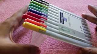 Staedtler Triplus Fineliner pens set [upl. by Powel]