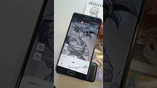 How to Draw Goku Using AR Drawing App ARDrawing ARDrawingApp gokuultrainstinct [upl. by Ilil]