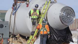 Watch a Hydroelectric Turbine Being Installed [upl. by Kordula25]