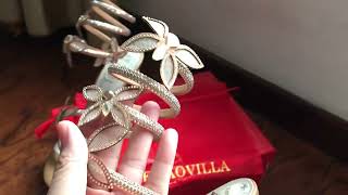 Rene Caovilla Butterflies crystalembellished high sandals [upl. by Sibeal]