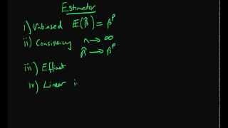 Good estimator properties summary [upl. by Sucitivel]