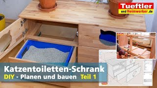 KatzentoilettenSchrank selber bauen Teil 1  Tüftler DIY [upl. by Lyris67]