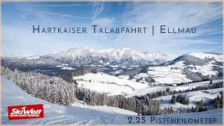 Hartkaiser Talabfahrt Ellmau  SkiWelt  planBvoyage [upl. by Helmer]