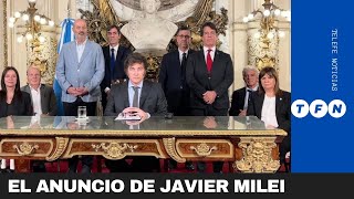 MILEI ANUNCIÓ EL DNU para DESREGULAR la ECONOMÍA  Telefe Noticias [upl. by Otreblada899]