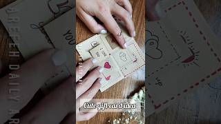 handmade gift card for boyfriend 💌❤️ gift craft [upl. by Pan]