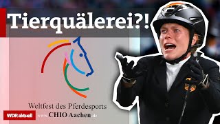 CHIO Aachen Ist der Pferdesport Tierquälerei  WDR Aktuelle Stunde [upl. by Aynotal]