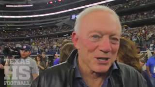 Jerry Jones talks grandson John Stephen Jones Championship run with Highland Park [upl. by Ahseuqram]