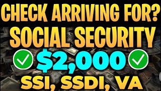 IMPORTANT UPDATE 2000 STIMULUS CHECK ARRIVING FOR EVERY SENIORS ON SOCIAL SECURITY SSI amp SSDI [upl. by Kemble829]