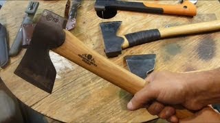 Axes A Newbe Perspective of BushcraftCamp axes Small Forest amp Carpenter Axe comparisons [upl. by Ielarol913]