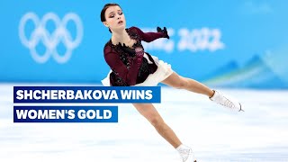 ⛸ Anna Shcherbakova wins Womens Gold  Figure Skating Beijing 2022  Free Skate highlights [upl. by Nylrem]