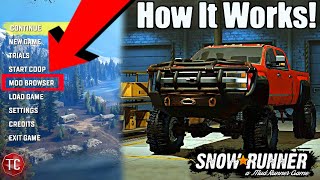 SnowRunner How The CONSOLE MOD Menu Will WORK amp What WE CAN DO [upl. by Carew463]