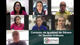 EN VIVO  Reunión Ordinaria de la Comisión de Igualdad de Género [upl. by Winson]