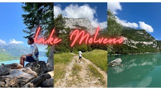 Lake Molveno 🏞️ mountain trekking 🥾 Nature beauty 💚🗻🌲 [upl. by Meakem729]