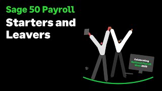 Sage 50 Payroll UK  Starters and leavers [upl. by Wentworth]