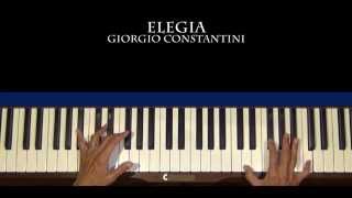 Elegia by Giorgio Constantini Piano Tutorial [upl. by Ltsyrk]