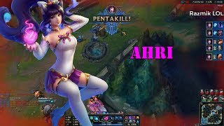 Ahri Montage 7  Ahri 1v5 Pentakill  Best Ahri Plays CompilationRazmik LOL [upl. by Annawit]