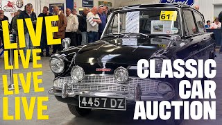 LIVE CLASSIC CAR AUCTION Day Two of Anglia Car Auctions April 2024 sale [upl. by Tally]