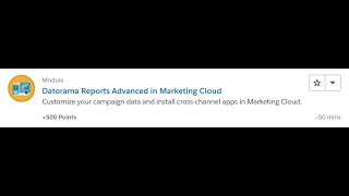 Datorama Reports Advanced in Marketing Cloud Salesforce Trailhead Answers [upl. by Lunetta509]