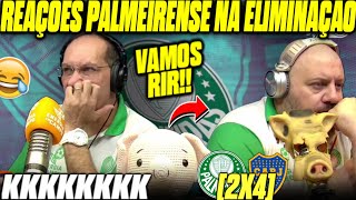 REAÇÕES PALMEIRENSES BRAVAS APÓS ELIMINAÇÃO PARA BOCA REACT PALMEIRAS 2X4 BOCA JUNIORS [upl. by Ainahpets]