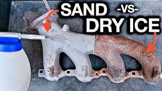 Dry Ice Cleaning versus Sand Blasting Car Parts Whats the Difference [upl. by Mazurek593]