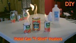 Homemade Heaters  The Metal Can quotTShirtquot Heater  DIY Rolled Wick Heater  SHTFSurvival Heater [upl. by Sylado]