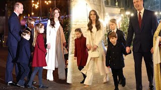 🛑 The Wales family were at Westminster Abbey for the Christmas Carol service [upl. by Aehtrod667]