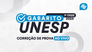 Gabarito UNESP 2024 1ª FASE – Correção de prova AO VIVO [upl. by Nylaehs608]