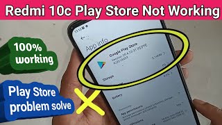 Redmi 10c play store not working  play store problem solve [upl. by Aneekas]