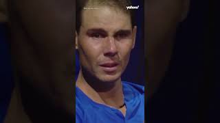 Rafael Nadal brought to tears in emotional scenes after Roger Federers final match shorts [upl. by Aihsekin]