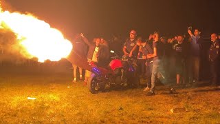 Camping bleu 24h Motos Le Mans 2022 🔥 Ambiance tout feu tout flamme 🔥 [upl. by Aihsit]